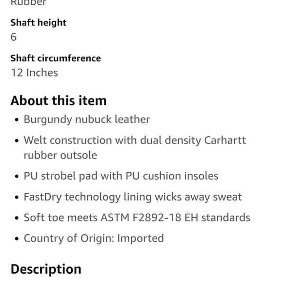 Carhartt 6" moc soft toe wedge boot - Picture 2 of 6